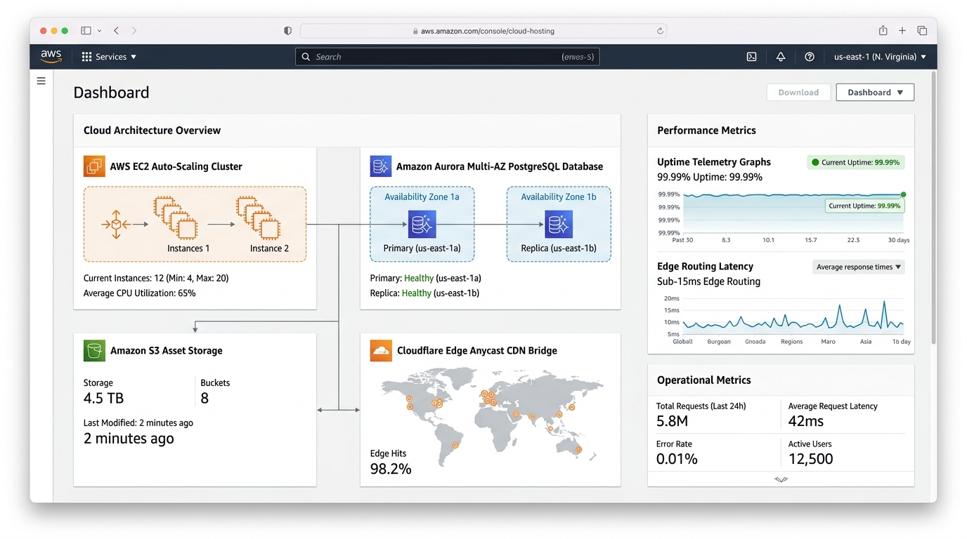 Dedicated AWS Cloud & Cloudflare Edge Infrastructure